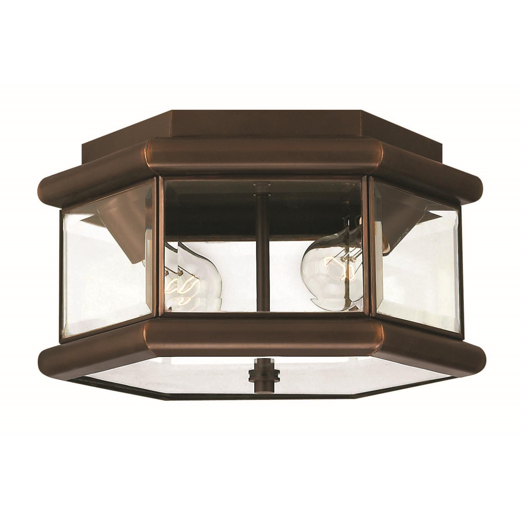 Clifton Park 10 Inch 2 Light Outdoor Flush Mount by Hinkley Lighting